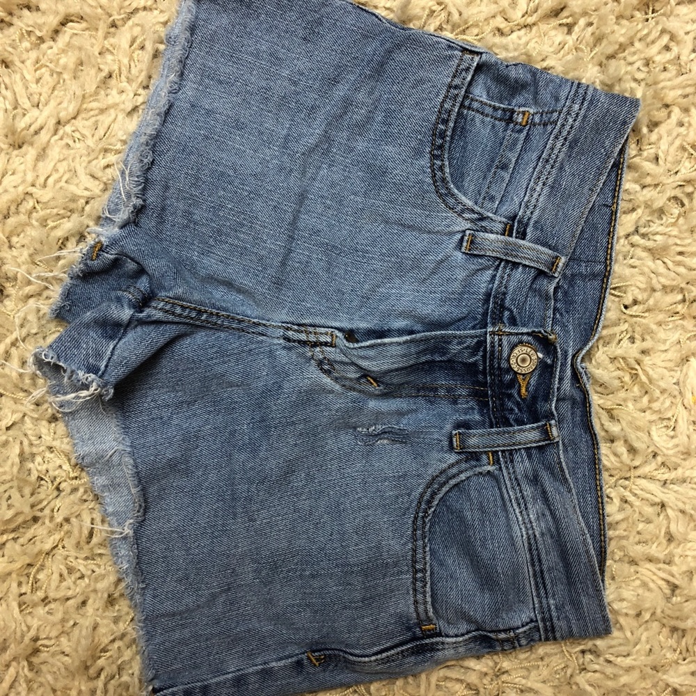 Levi’s high waisted jean shorts